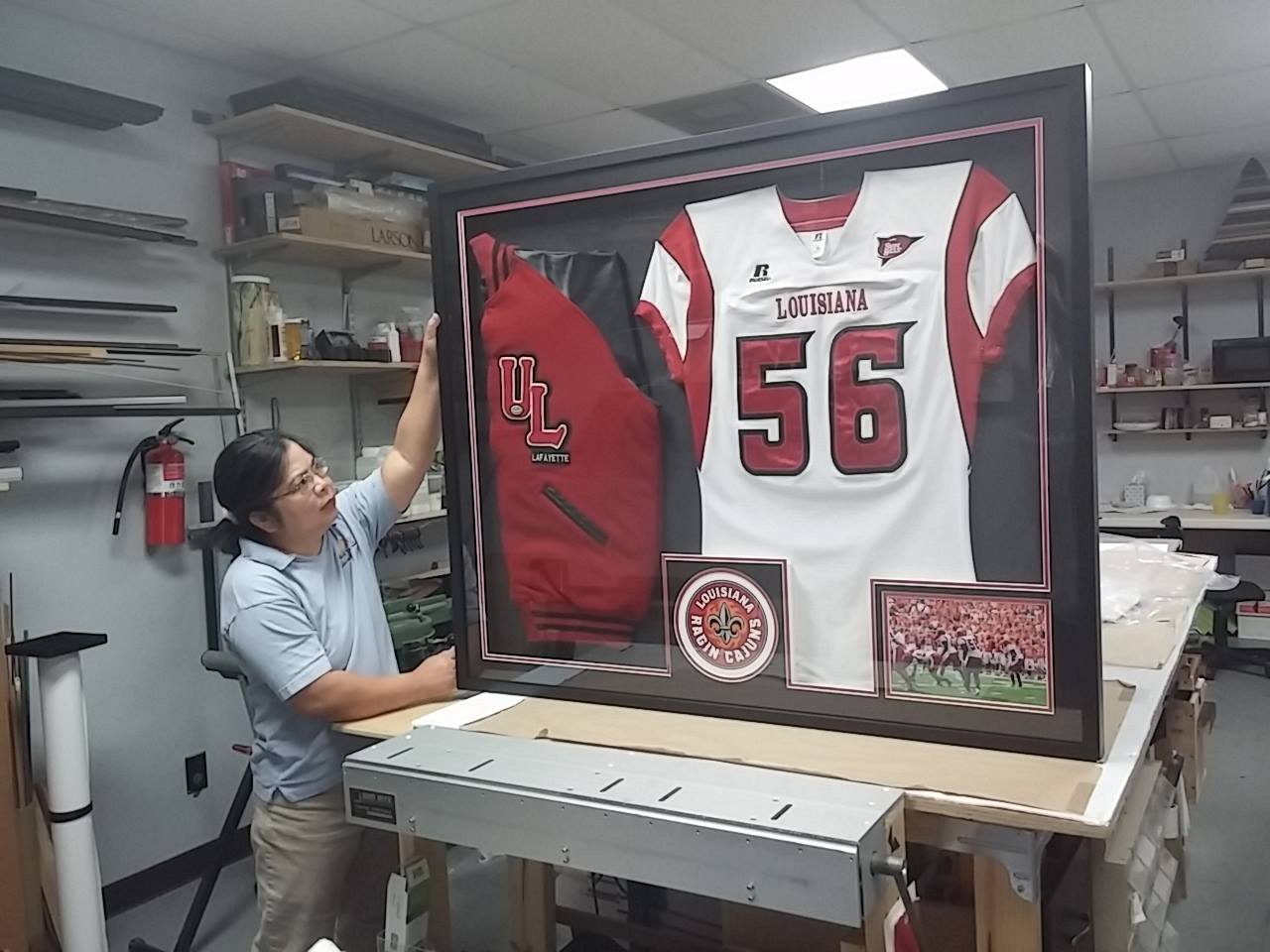 Peña Jersey, Mounted and Framed  Fastframe Houston Picture Framing